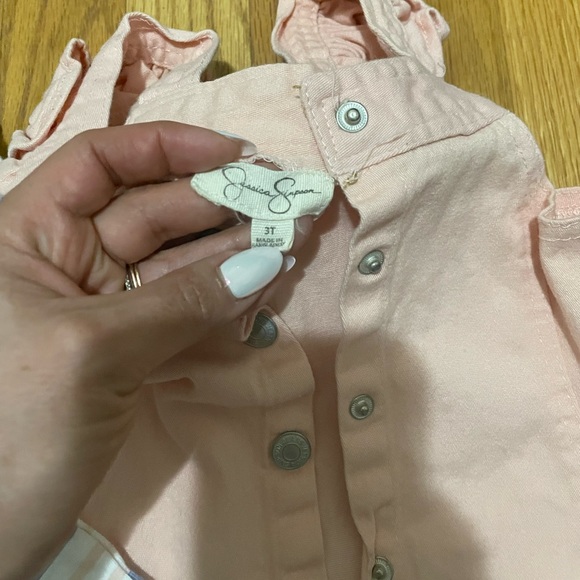 Jessica Simpson toddler button dress set size 3T - Picture 4 of 4